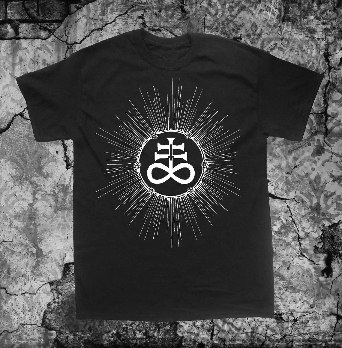 “GOAT MODE: Leviathan Cross Chaos Tee” – Plus-Size Satanic Punk T-Shirt with Baphomet Pentagram & DIY Occult Vibes - Premium  from Lizard Vigilante - Just $14.99! Shop now at Lizard Vigilante