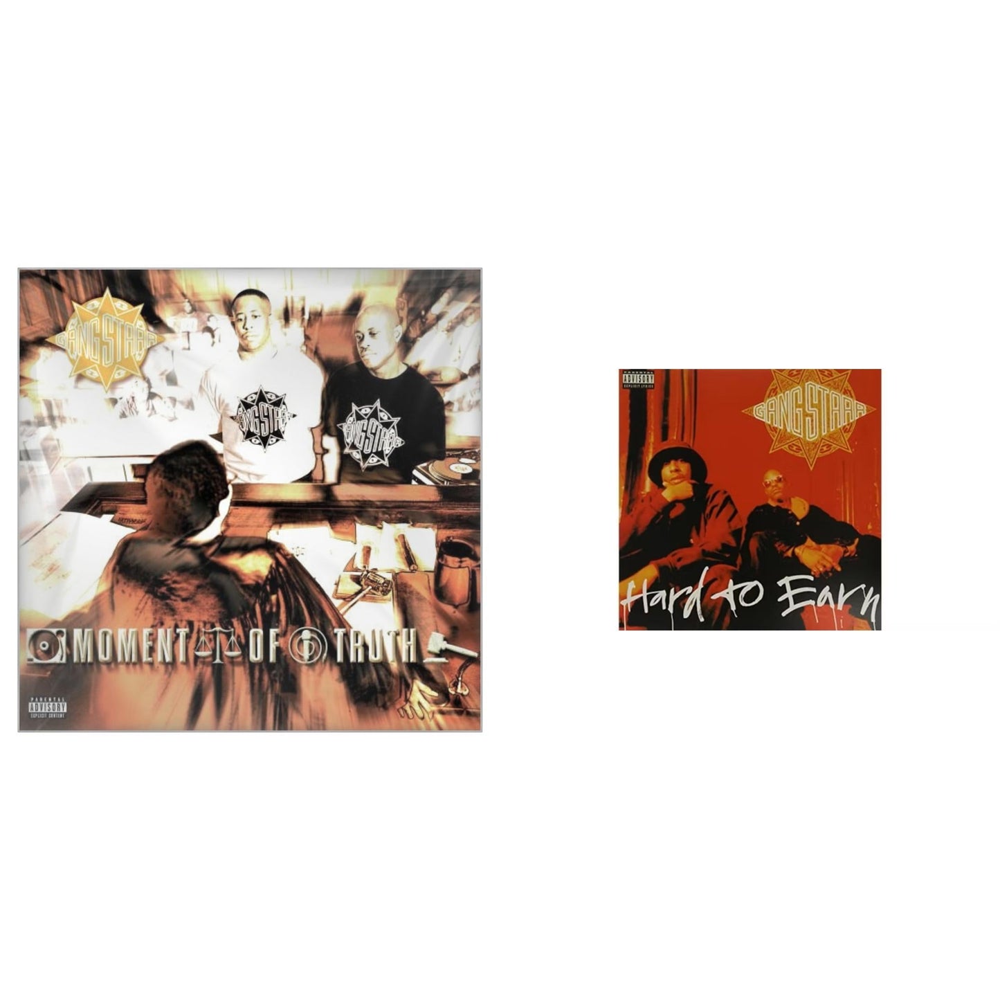 Gang Starr - Hard To Earn & Moment Of Truth - LP Vinyl Bundle