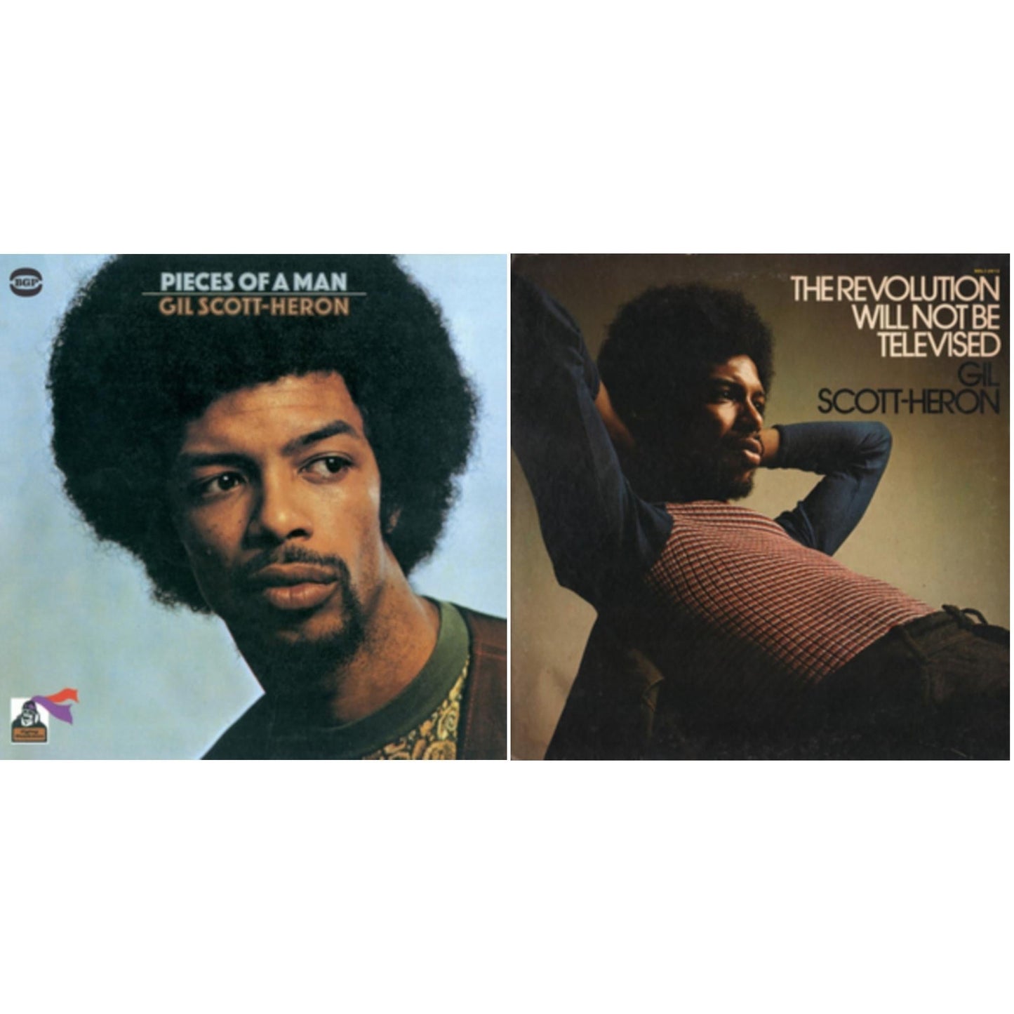 Gil Scott-Heron - Pieces Of A Man & Revolution Will Not Be Televised (2 Bonus Tracks/Remastered) - LP Vinyl Bundle