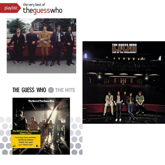 Guess Who - Best Of Guess Who & Live At The Paramount & Playlist: Very Best Of The Guess Who - CD Bundle