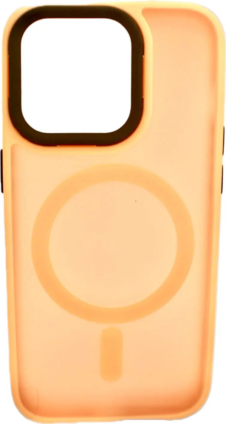 luxury phone cover Generic for Magnetic Luxury Matte Shockproof Translucent Armor Case for iPhone 15 14 13 Pro Max Plus Hard PC Bumper Cover Pink