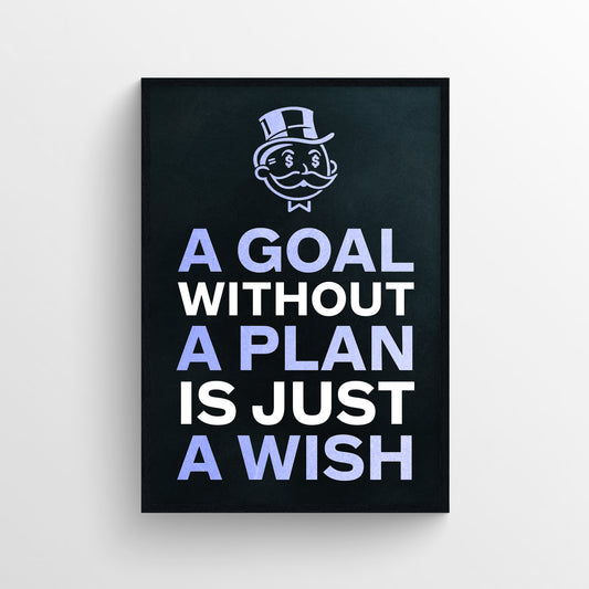 Goal Plan Wish Poster