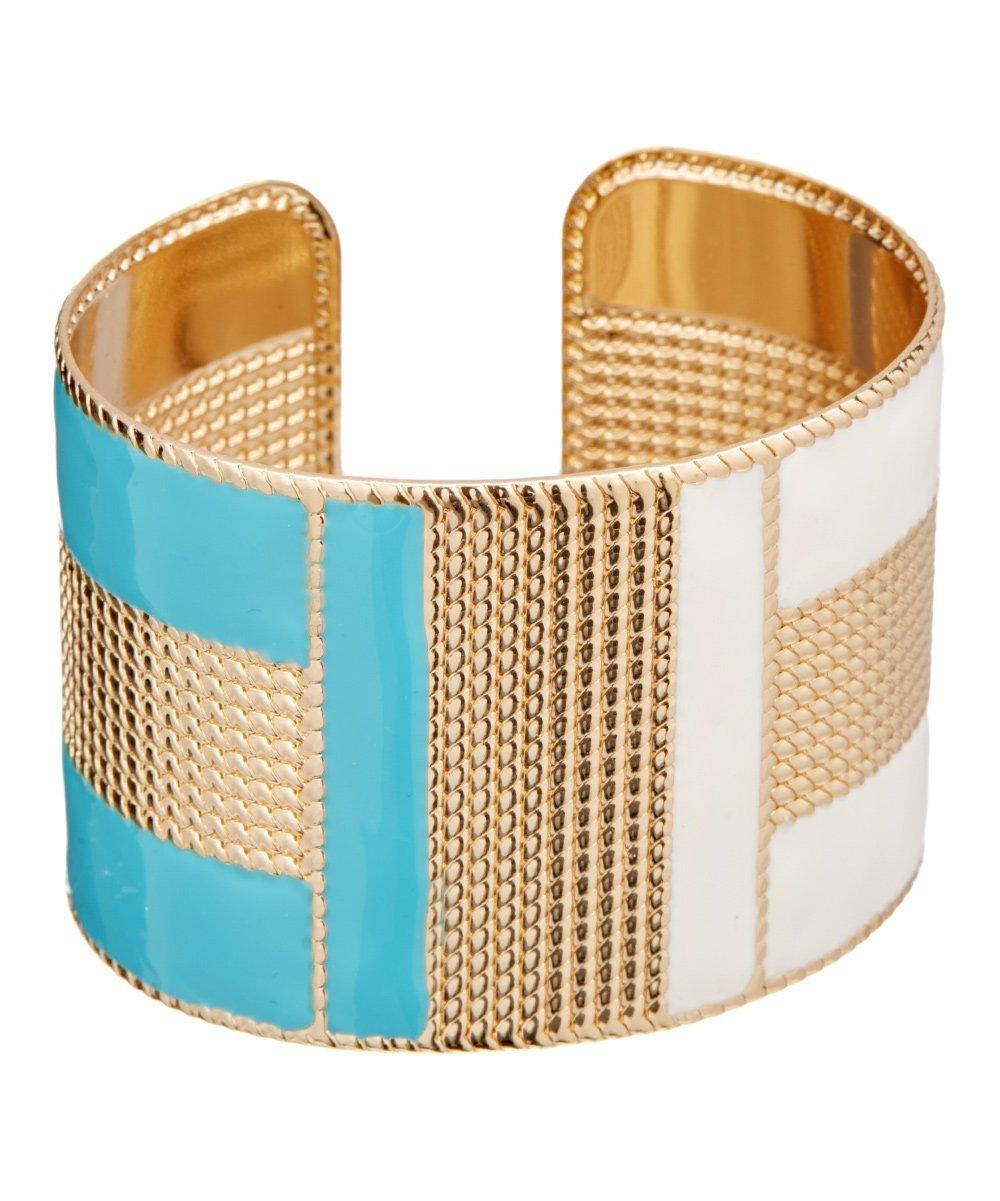 Cuff Bracelet  with Ceramic Colors