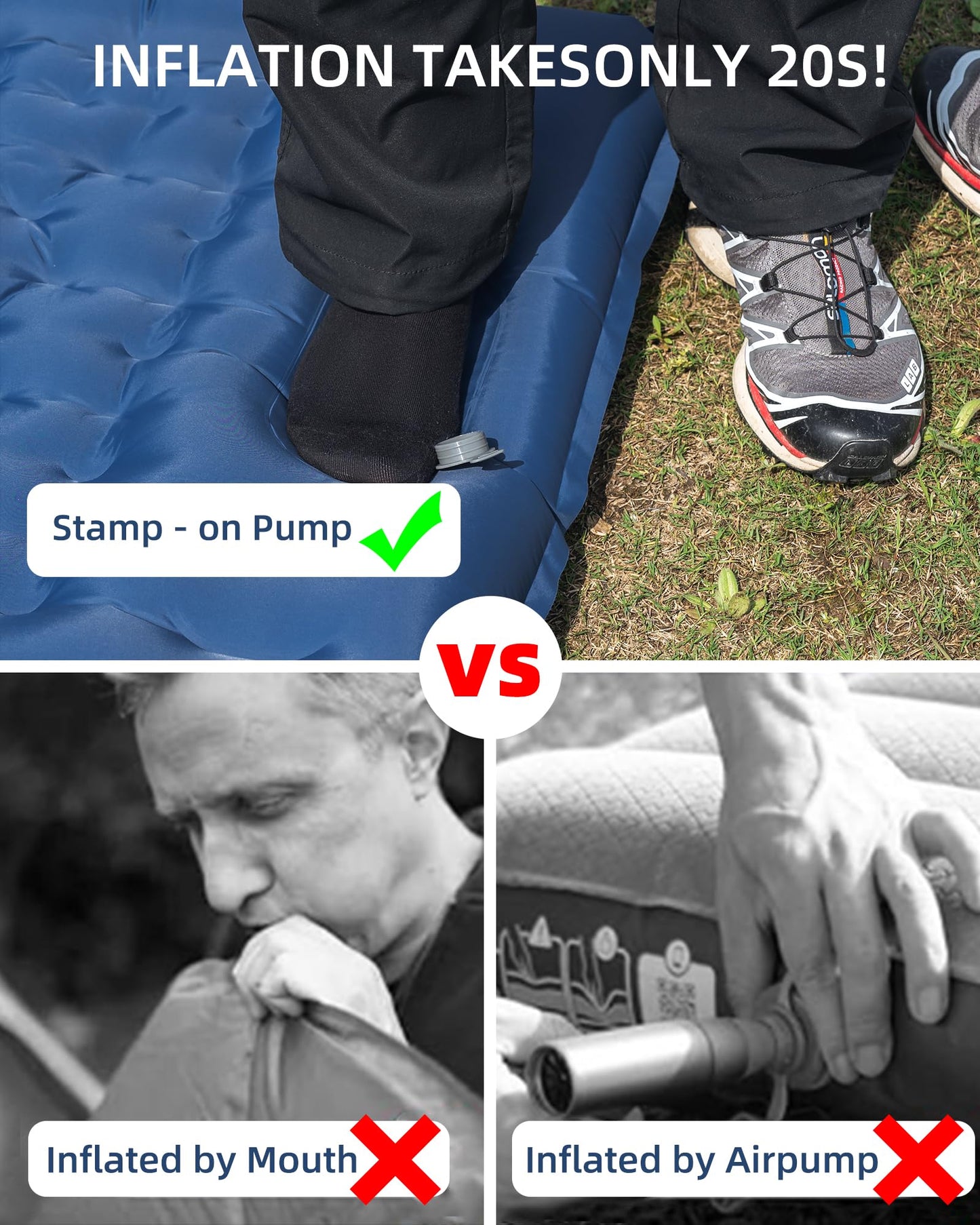 Qunature Camping Mattress Sleeping Pad for Outdoor Camping Ultra-light