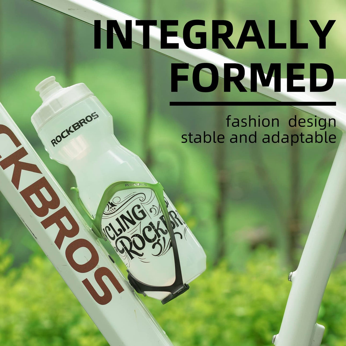 ROCKBROS Lightweight Aluminum Bike Water Bottle Cage Secure Adjustable Holder for Cycling