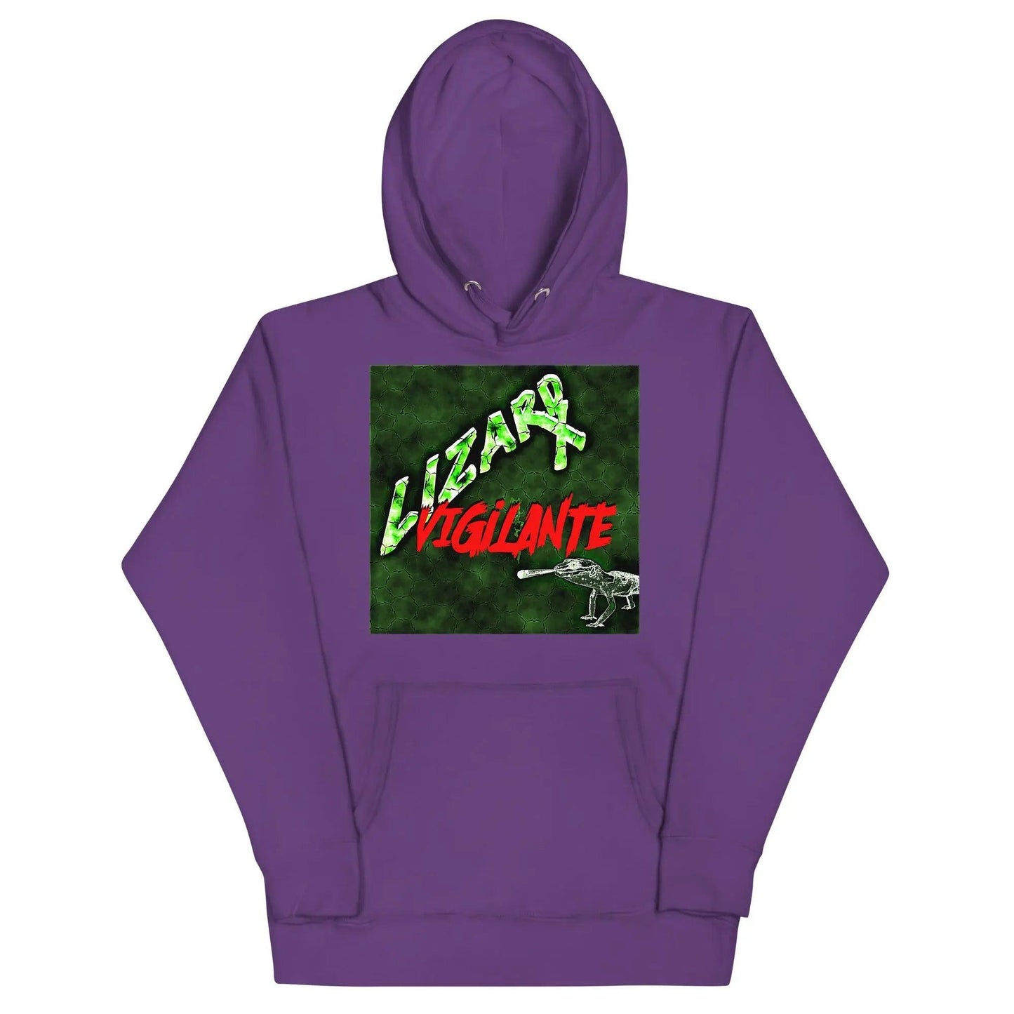 Green Lizard Vigilante Unisex Hooded Hoodie in 10 Different Colors! - Lizard Vigilante