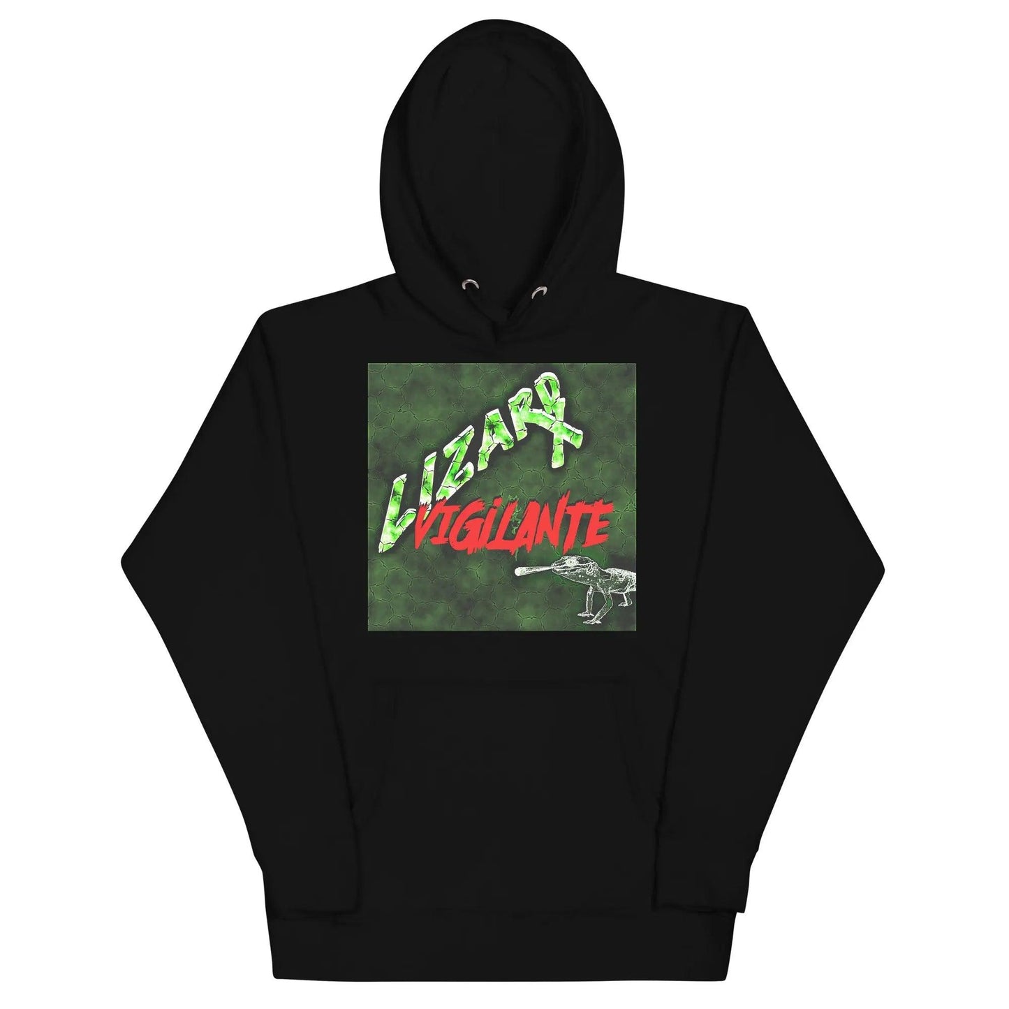 Green Lizard Vigilante Unisex Hooded Hoodie in 10 Different Colors! - Lizard Vigilante