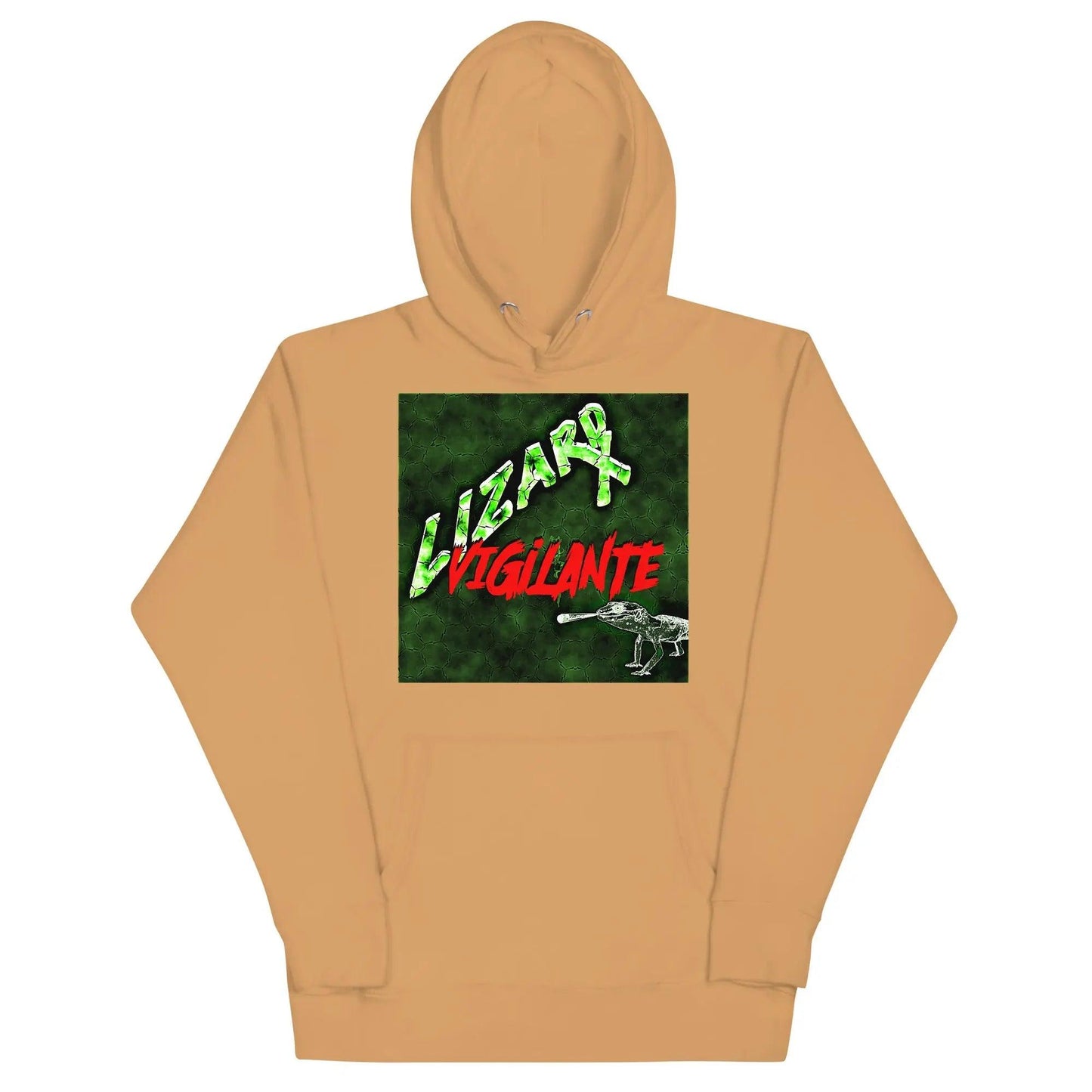 Green Lizard Vigilante Unisex Hooded Hoodie in 10 Different Colors! - Lizard Vigilante