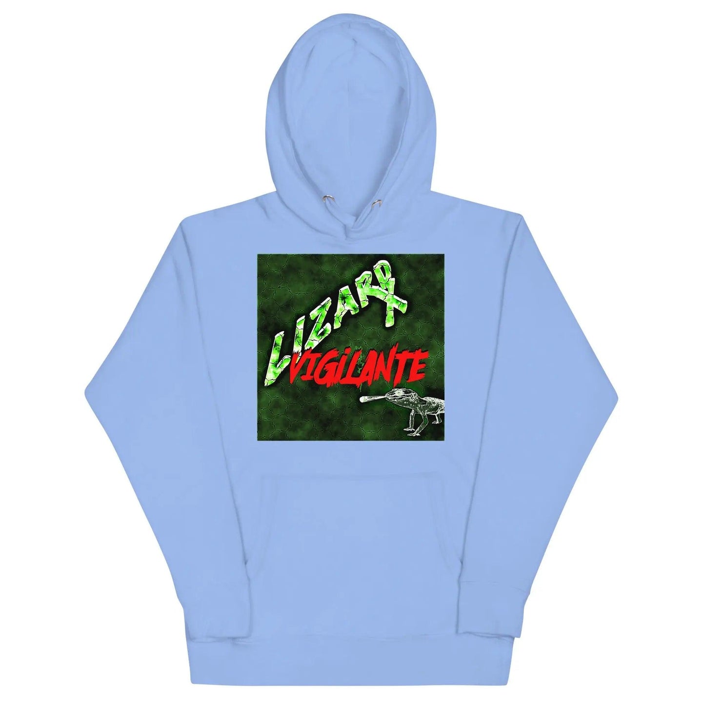 Green Lizard Vigilante Unisex Hooded Hoodie in 10 Different Colors! - Lizard Vigilante