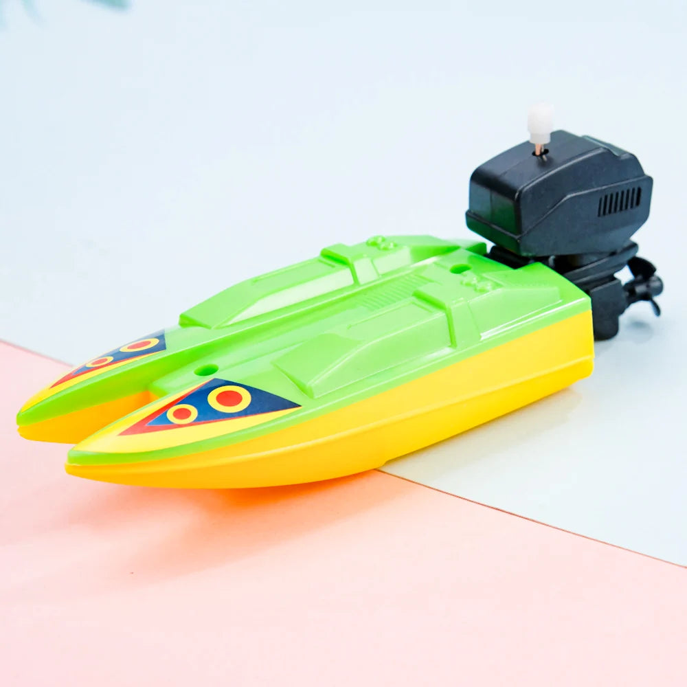 Classic Wind-Up Speed Boat Bath Toy – Floating Clockwork Boat for Kids, Perfect for Bath Time Fun - Premium toy from Lizard Vigilante - Just $14.99! Shop now at Lizard Vigilante