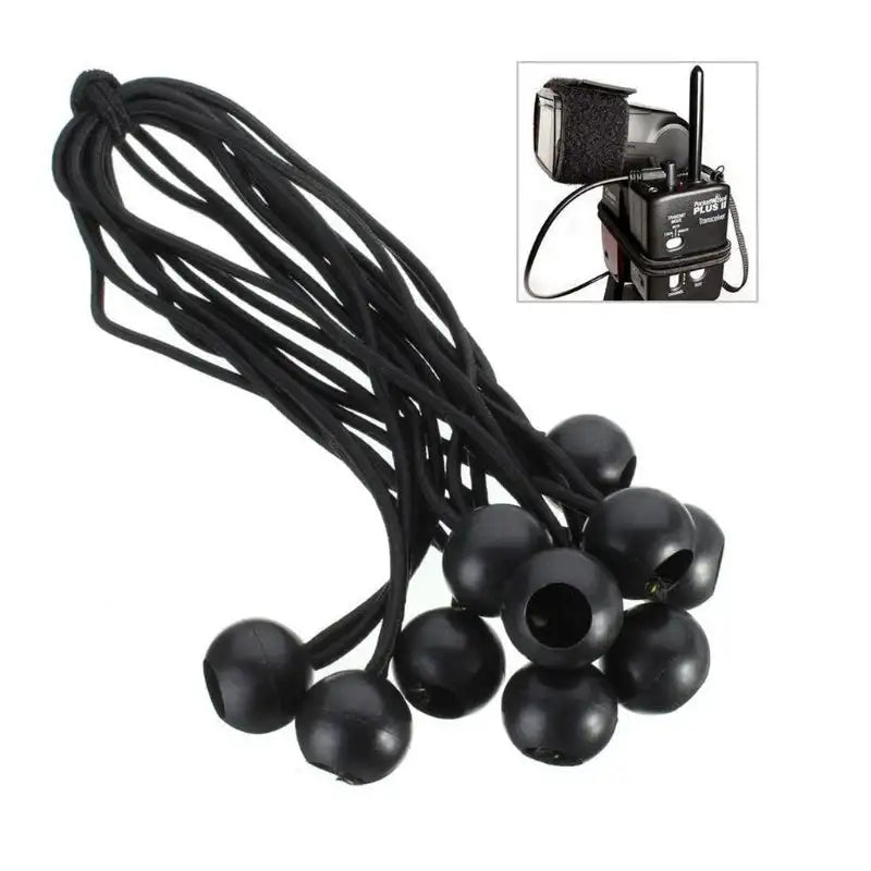 20/50pcs Set Outdoor Supplies Elastic Rope Ball Hiking Tent Accessories Bands Bungee Cords  Tarp Tie Down Strap Camping Belts