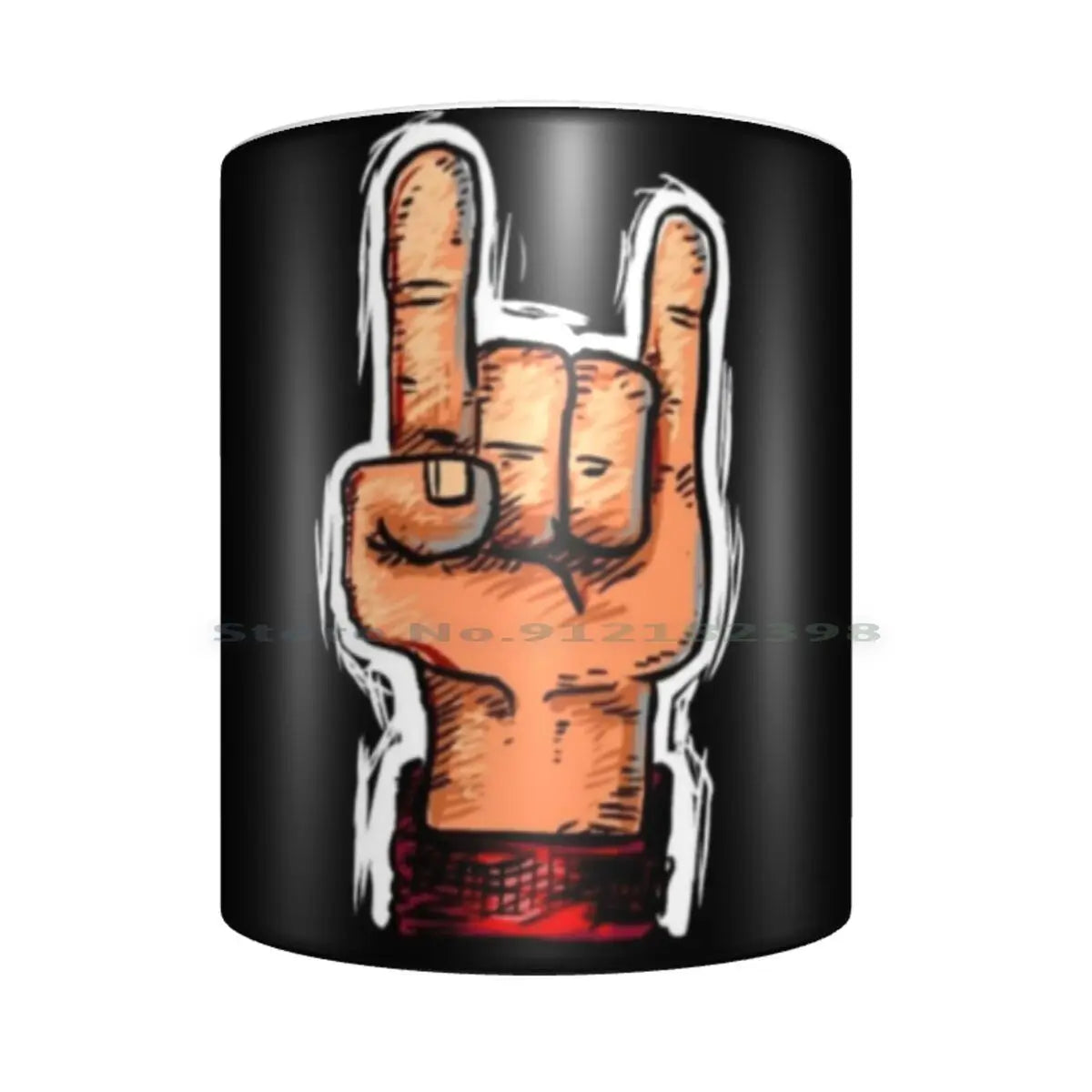 Heavy Metal Ceramic Mugs – Black Metal Death Metal Music Coffee, Milk, Tea Cups - Premium Ceramic Mugs from Lizard Vigilante - Just $20.88! Shop now at Lizard Vigilante