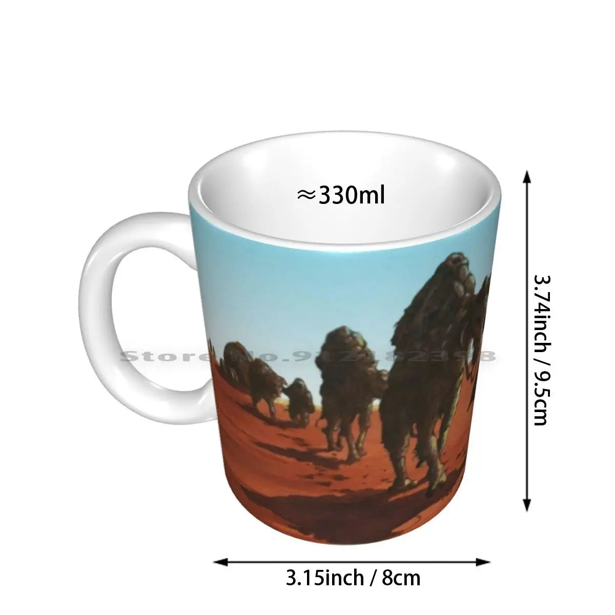 Sleep-Dopesmoker Ceramic Mug – Doom Metal Album Cover Coffee Cup for Music Fans - Premium mug from Lizard Vigilante - Just $19.99! Shop now at Lizard Vigilante