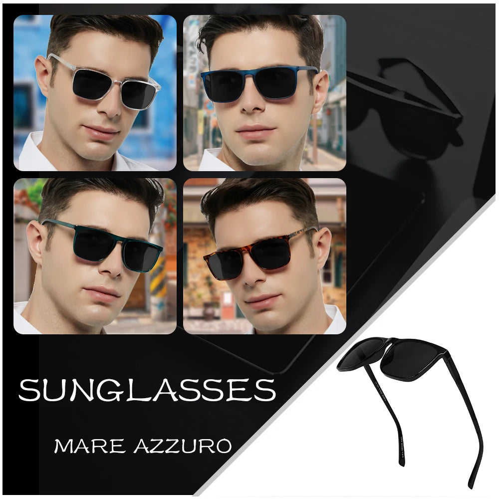 MARE AZZURO Shades: Polarized Italian Luxury for Men Who Drive the Sun - Premium shades from Lizard Vigilante - Just $43.88! Shop now at Lizard Vigilante