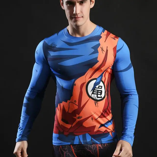 Superheroes 3D Printed Tshirts Men Compression Shirts Long Sleeve Tops Fitness T-shirts Novelty Slim Tights Tee Male Cosplay Costume - Premium  from Lizard Vigilante - Just $23.99! Shop now at Lizard Vigilante