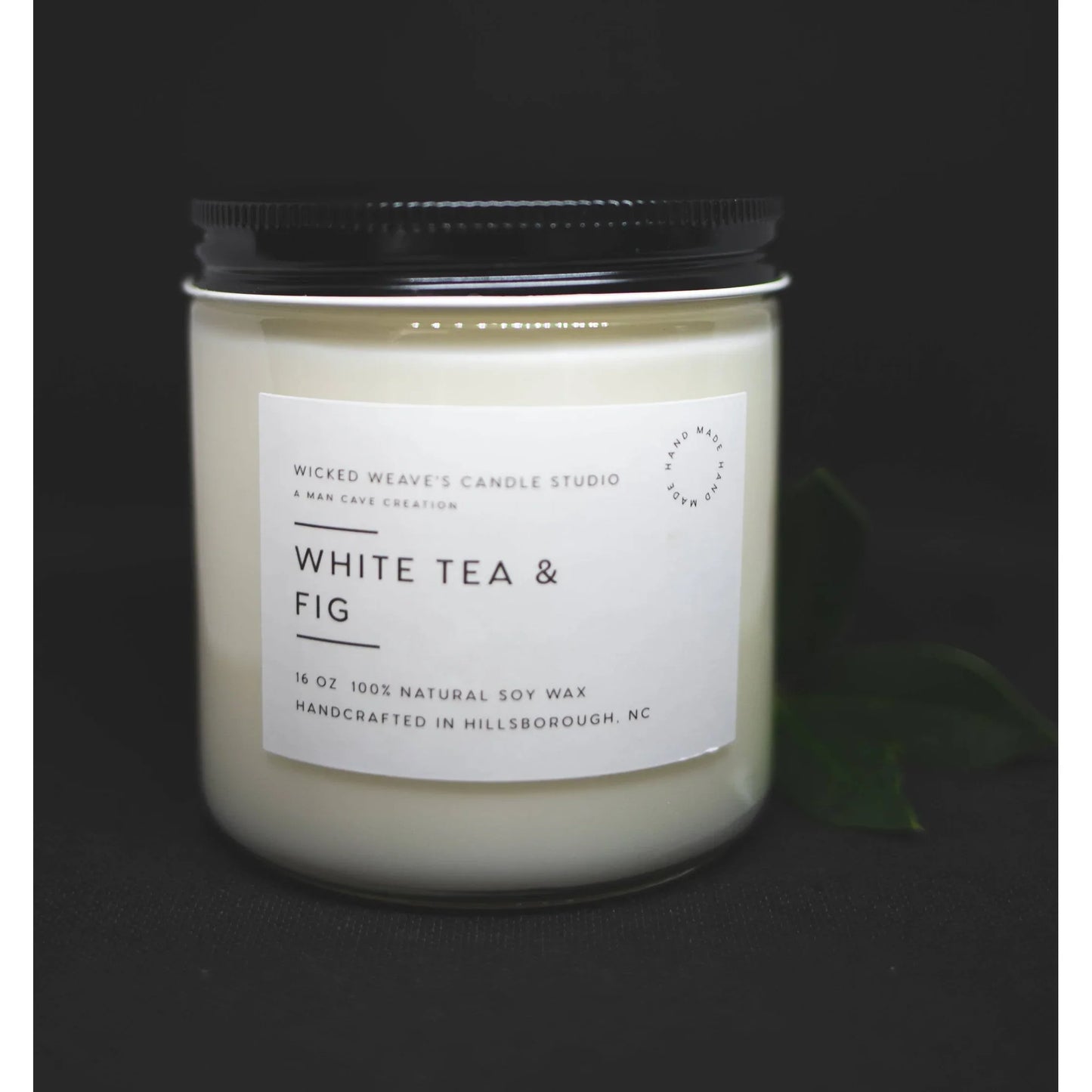 TD Soy Wax Scented Candle in White Tea & Fig Flavor Available in 5 Size Options