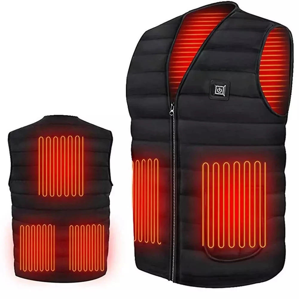 Men's Smart Heating Cotton Vest - 9 Heating Areas for Ultimate Warmth | Casual Flexible Thermal Jacket (M-7XL) - Premium heated vest from Lizard Vigilante - Just $46.88! Shop now at Lizard Vigilante