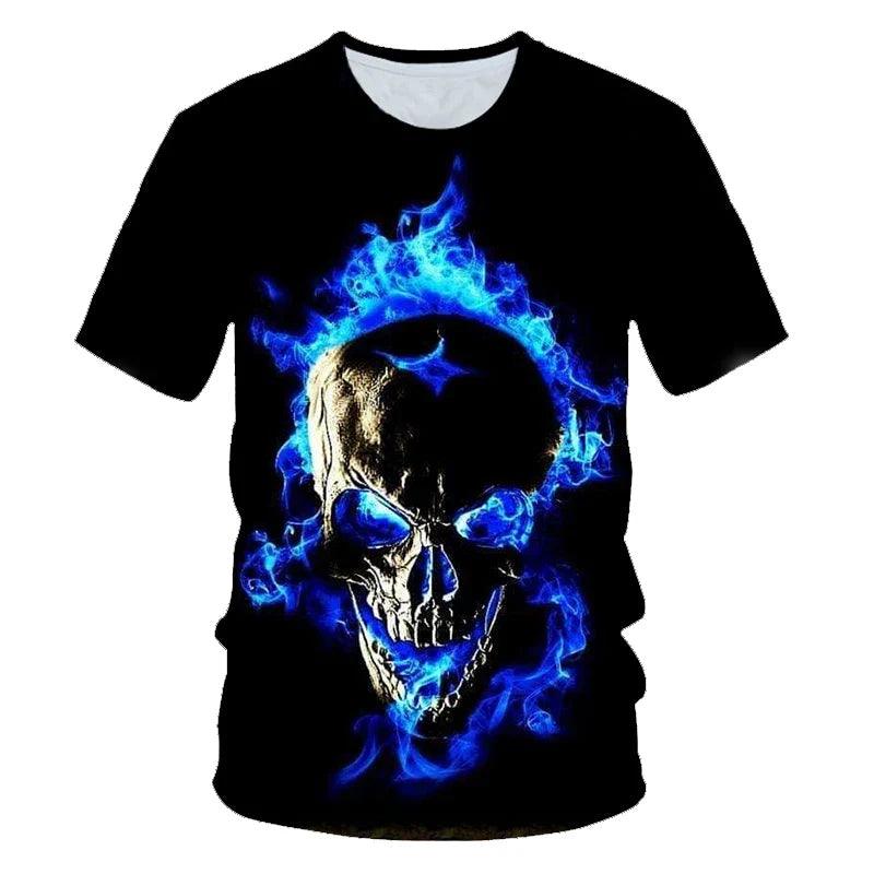 Weed Men's T-shirt Cool Fresh Green Pot Leaves Skull Full Print 3D T-shirt Loose Funny Natural XXS-6XL - Lizard Vigilante