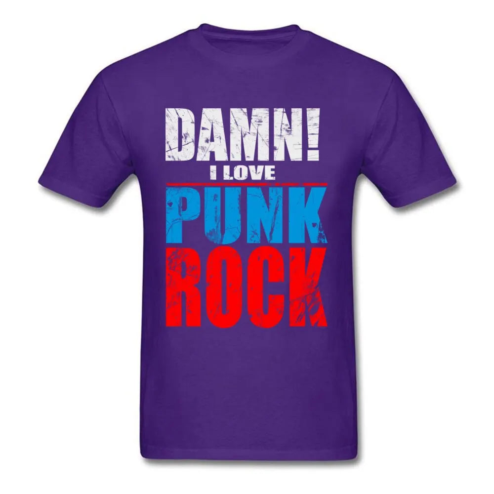 Damn I Love Punk Rock T Shirts Men Tee Shirt Men's - Premium t-shirt from Lizard Vigilante - Just $23.49! Shop now at Lizard Vigilante