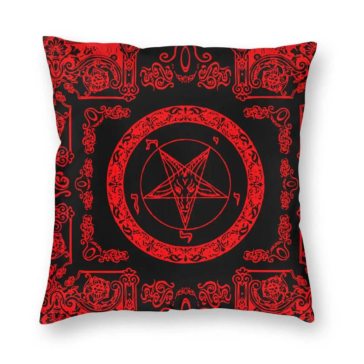 Sabbatic Goat Baphomet Pillowcase - A Darkly Elegant Accent - Premium pillow from Lizard Vigilante - Just $15.99! Shop now at Lizard Vigilante