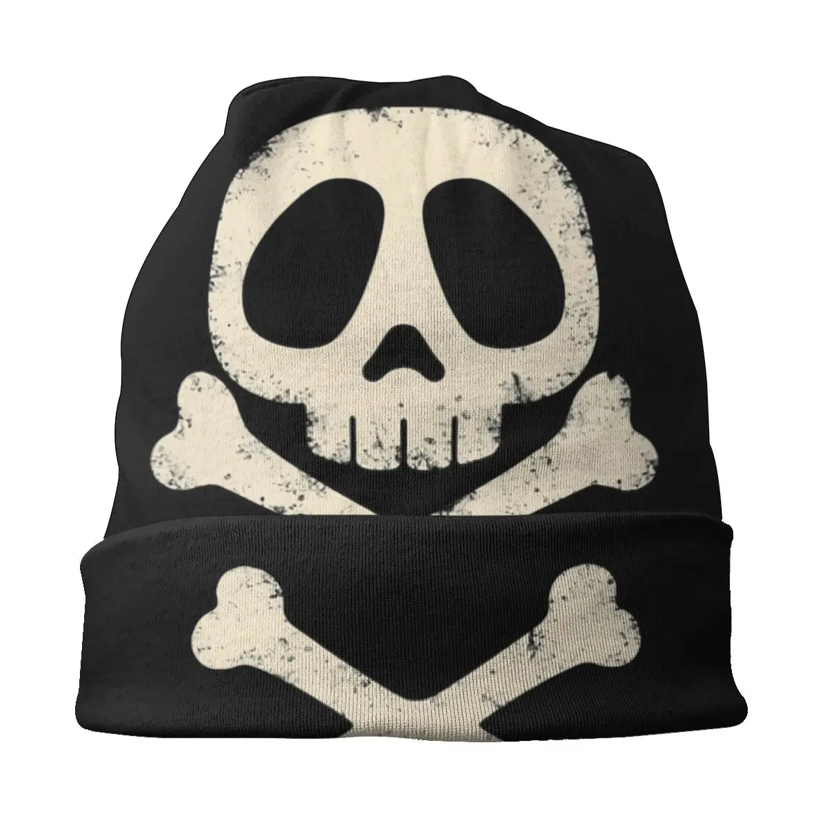 Harlock Vintage 3D Print Beanie – Cool Winter Skull Skeleton Knit Hat for Men and Women - Premium beanies from Lizard Vigilante - Just $19.88! Shop now at Lizard Vigilante