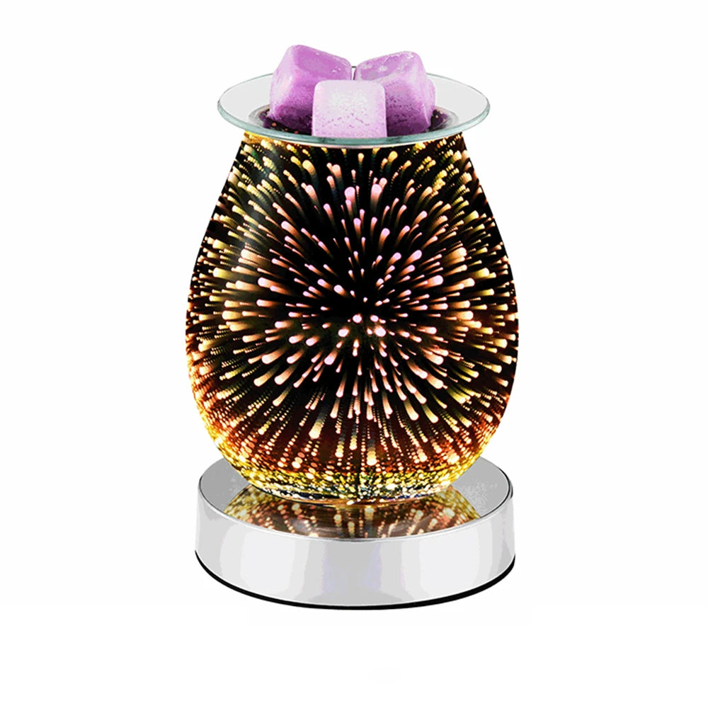 3D Fireworks Effect Electric Wax Melter & Aromatherapy Machine - Premium Aromatherapy machine from Lizard Vigilante - Just $38.88! Shop now at Lizard Vigilante