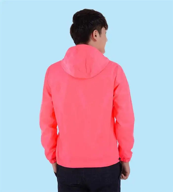 2024 New Women‘s Jacket Outerwear Spring Autumn Hooded Casual Windbreaker Coat Summer Sunscreen Clothing Family Size 7XL A8