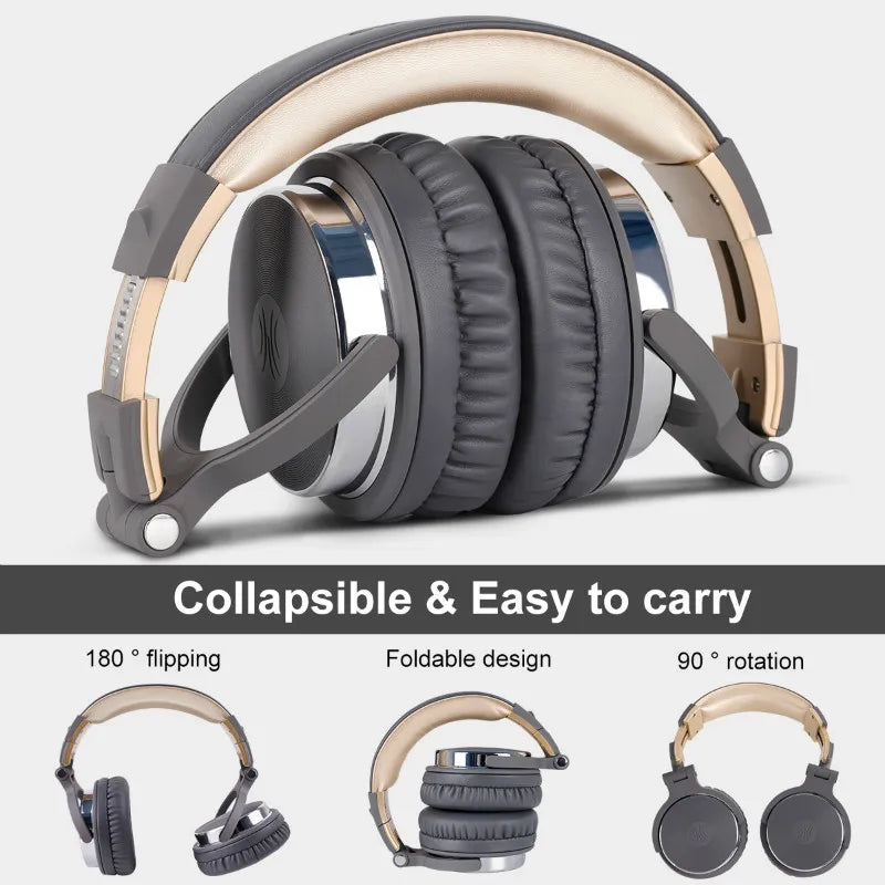 Oneodio Professional Studio Pro DJ Headphones with Microphone - Over-Ear HiFi Monitor Headset for Music, Phone, and PC - Premium headphones from Lizard Vigilante - Just $59.99! Shop now at Lizard Vigilante