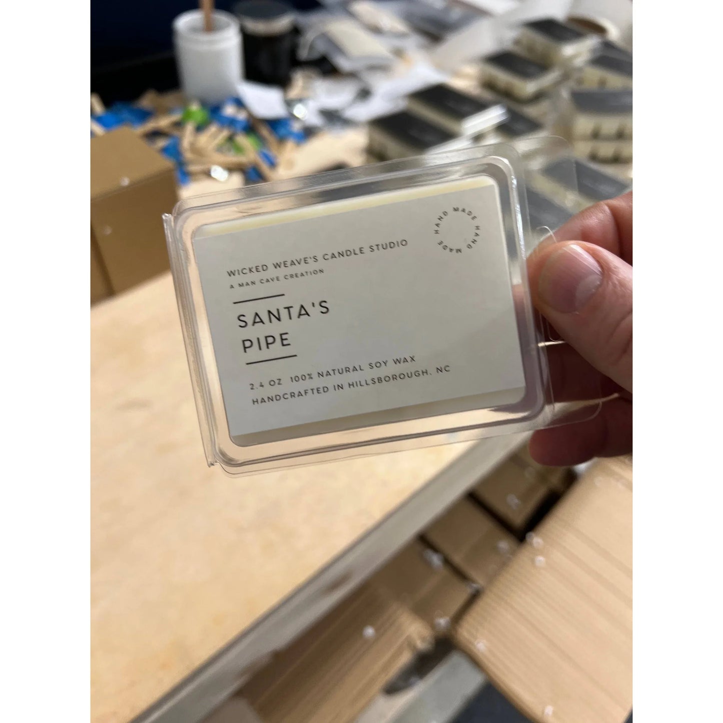 TD Santa's Pipe Soy Wax Scented Candle Available in 4 Size Options