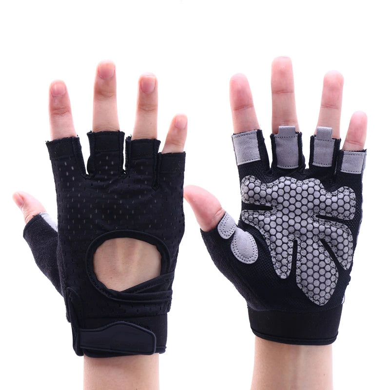 Coolfit Breathable Fitness Gloves Weight Lifting For Heavy Exercise Sport Gym Gloves Women Body Building Non-Slip Half Finger - Premium fitness gloves from Lizard Vigilante - Just $18.99! Shop now at Lizard Vigilante