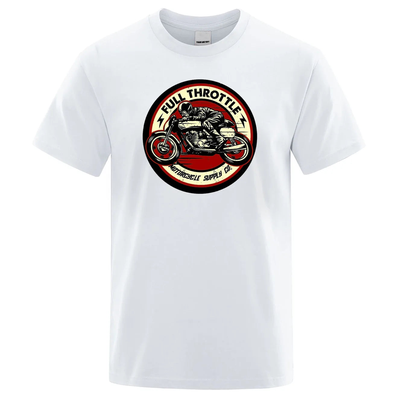 Full Throttle Rockabilly Biker T-Shirt - Ride in Style - Premium T-shirt from Lizard Vigilante - Just $23.88! Shop now at Lizard Vigilante