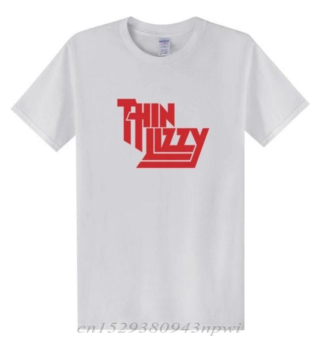 Thin Lizzy Heavy Metal Rock Band T Shirt Men Tops Music Singer T-shirt Short Sleeve Cotton O-neck Tee Top Clothes - Premium T-shirt from Lizard Vigilante - Just $22.99! Shop now at Lizard Vigilante