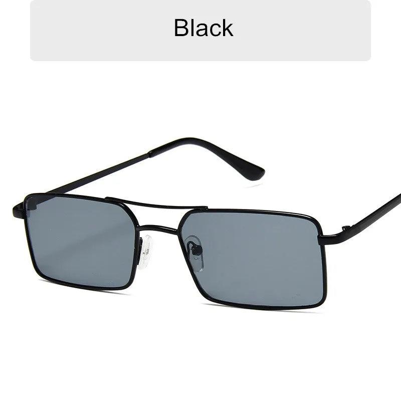 Designer Women's Anti-Reflective Mirror Sunglasses Fashion Metal Square Glasses Classic Men Out Door Sun Glasses Uv400 - Lizard Vigilante