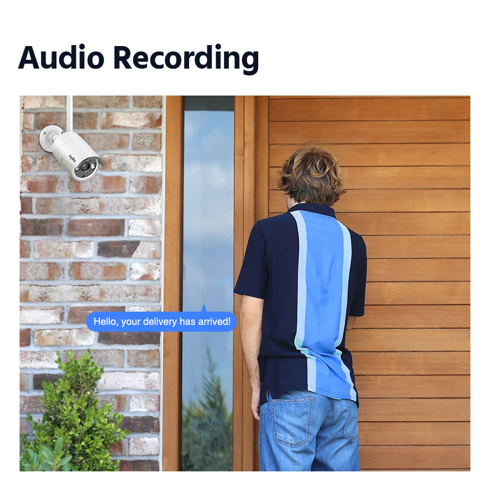 SANNCE “Midnight Surveillance Riot” 8CH FHD 3MP Wireless Security System — 5MP NVR, AI Detection, Night Vision & Audio Fury