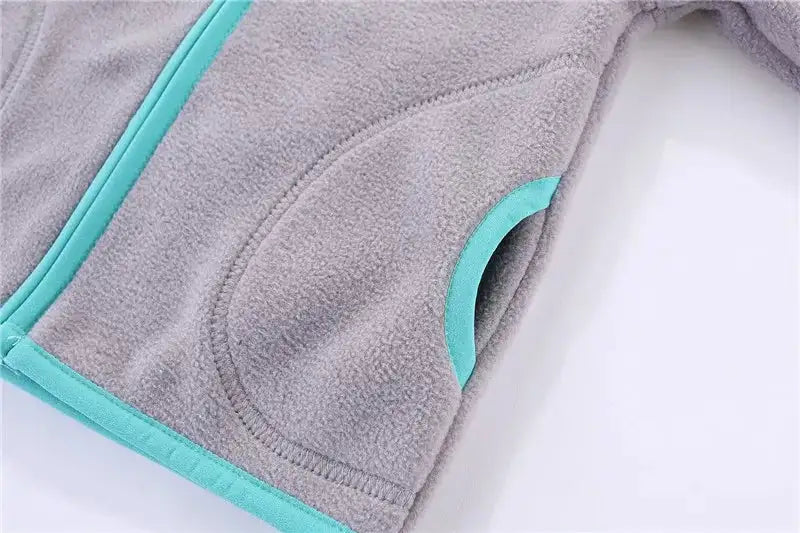 Mudkingdom Autumn Spring Girls Boys Hooded Fleece Jacket Windbreaker Zip up Reindeer Outerwear for Kids Clothes Children's Coat