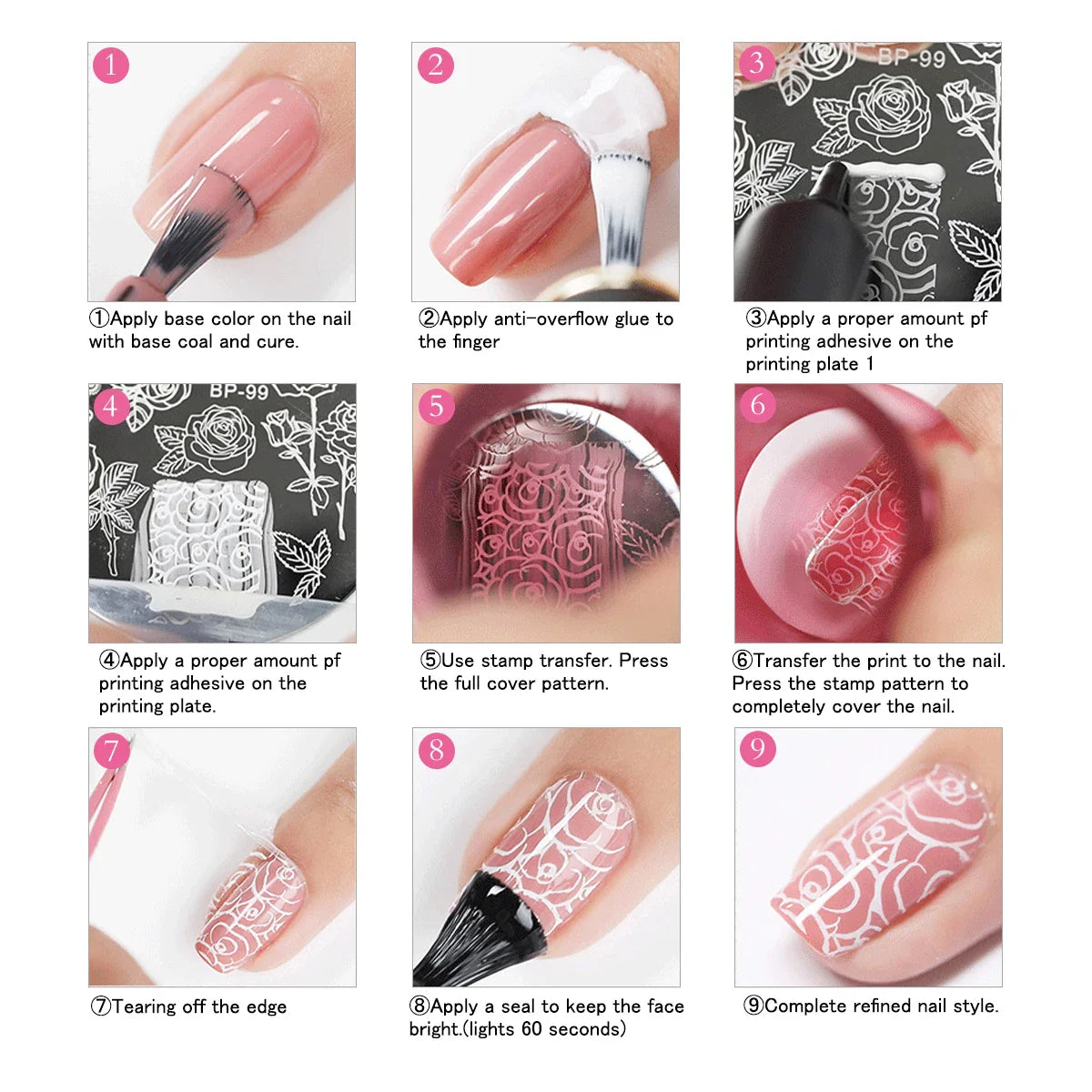 8 Colors Nail Art Stamping Gel Polish For Nail Art DIY- 8ml Stamp Print Oil UV Gel Vanish Soak Off Varnish New 2021 Manicure Gel