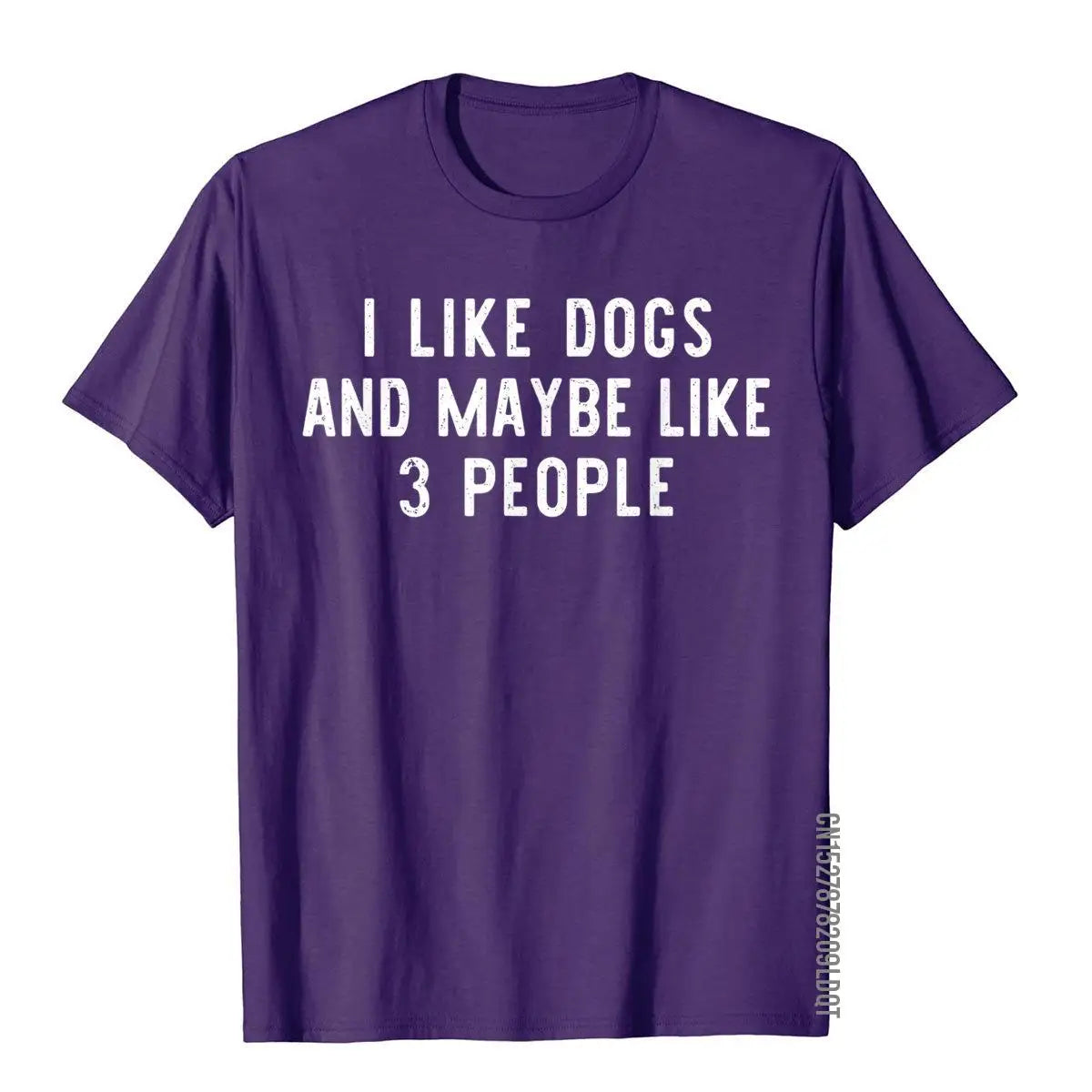 I Like Dogs And Maybe Like 3 People Owner Funny Lover Gift T-Shirt Gothic Tops & Tees Cotton Men Top T-Shirts Birthday Funky - Premium T-Shirt from Lizard Vigilante - Just $21.99! Shop now at Lizard Vigilante