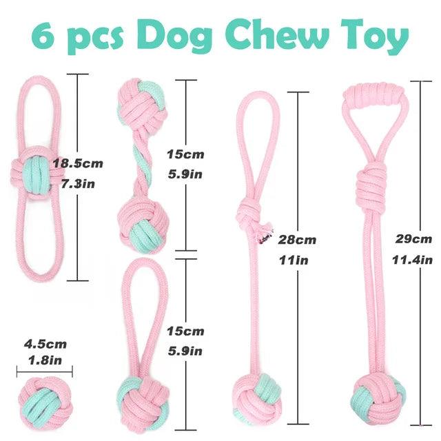 Dog Rope Toy Interactive Thing for Large Dog Rope Ball Chew Toys Teeth Cleaning Pet Plaything for Small Medium Dogs Pet Products TY0116 - Lizard Vigilante