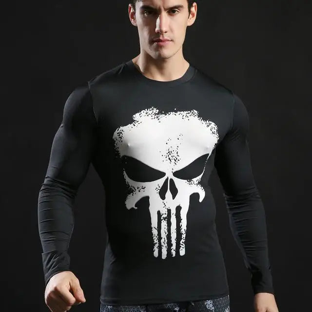 Superheroes 3D Printed Tshirts Men Compression Shirts Long Sleeve Tops Fitness T-shirts Novelty Slim Tights Tee Male Cosplay Costume - Premium  from Lizard Vigilante - Just $23.99! Shop now at Lizard Vigilante