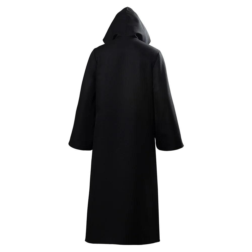 Satanic Death Cult Black Hooded Cloak Robe Greek Mythological Thanatos Cosplay Costumes Scary Witch Devil Role Play Long Black Gown Outfit - Premium robe from Lizard Vigilante - Just $22.99! Shop now at Lizard Vigilante