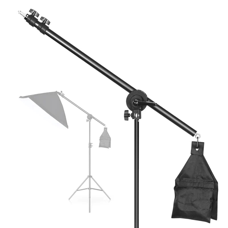 Studio Photo Telescopic Boom Arm Top Light Stand With Sandbag for Speedlite /Mini Flash Strobe /Softbox/LED Video - Premium boom from Lizard Vigilante - Just $31.99! Shop now at Lizard Vigilante