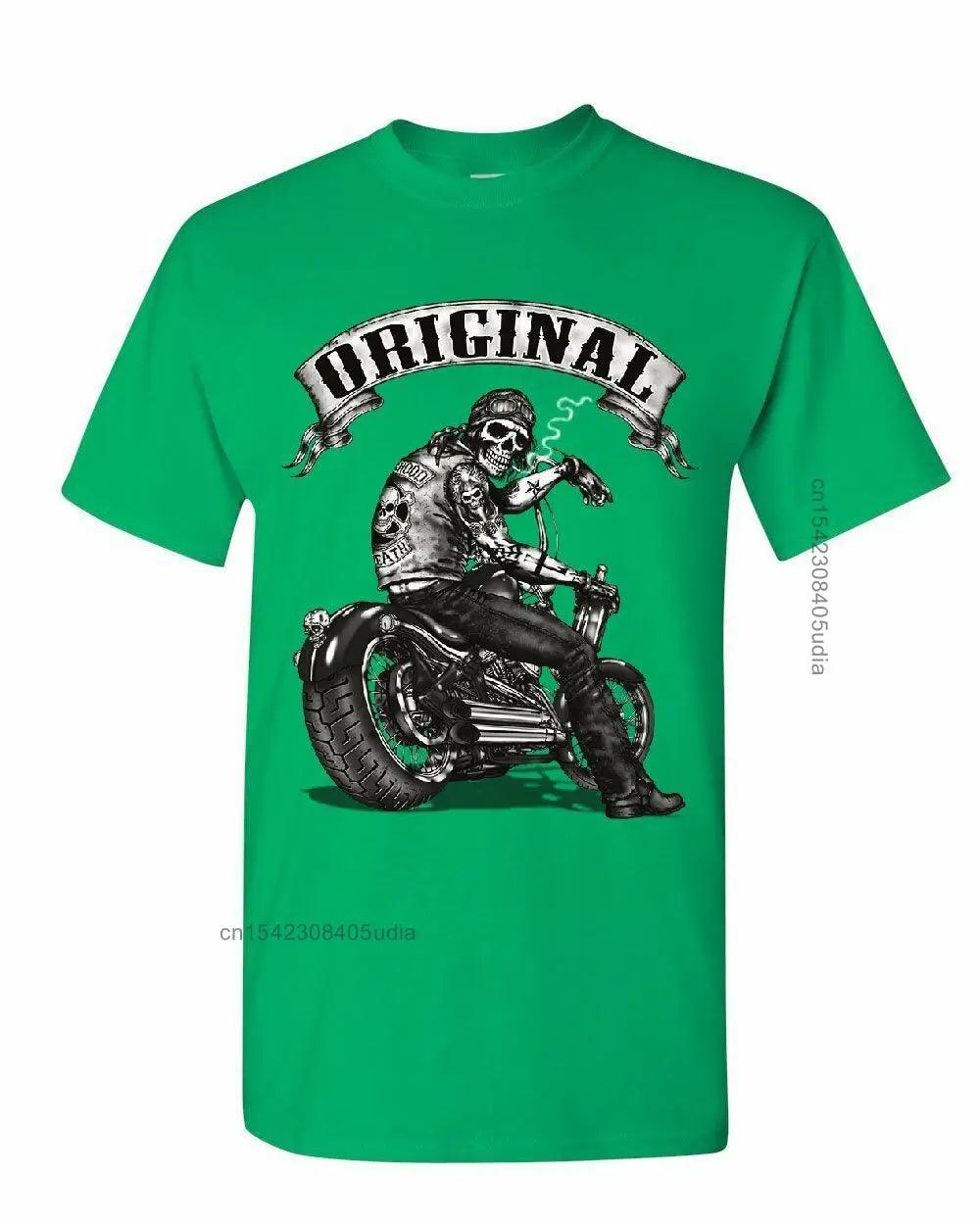 Original Biker Skull Ride Or Die T-Shirts Motorcycle Summer Design T Shirt - Lizard Vigilante