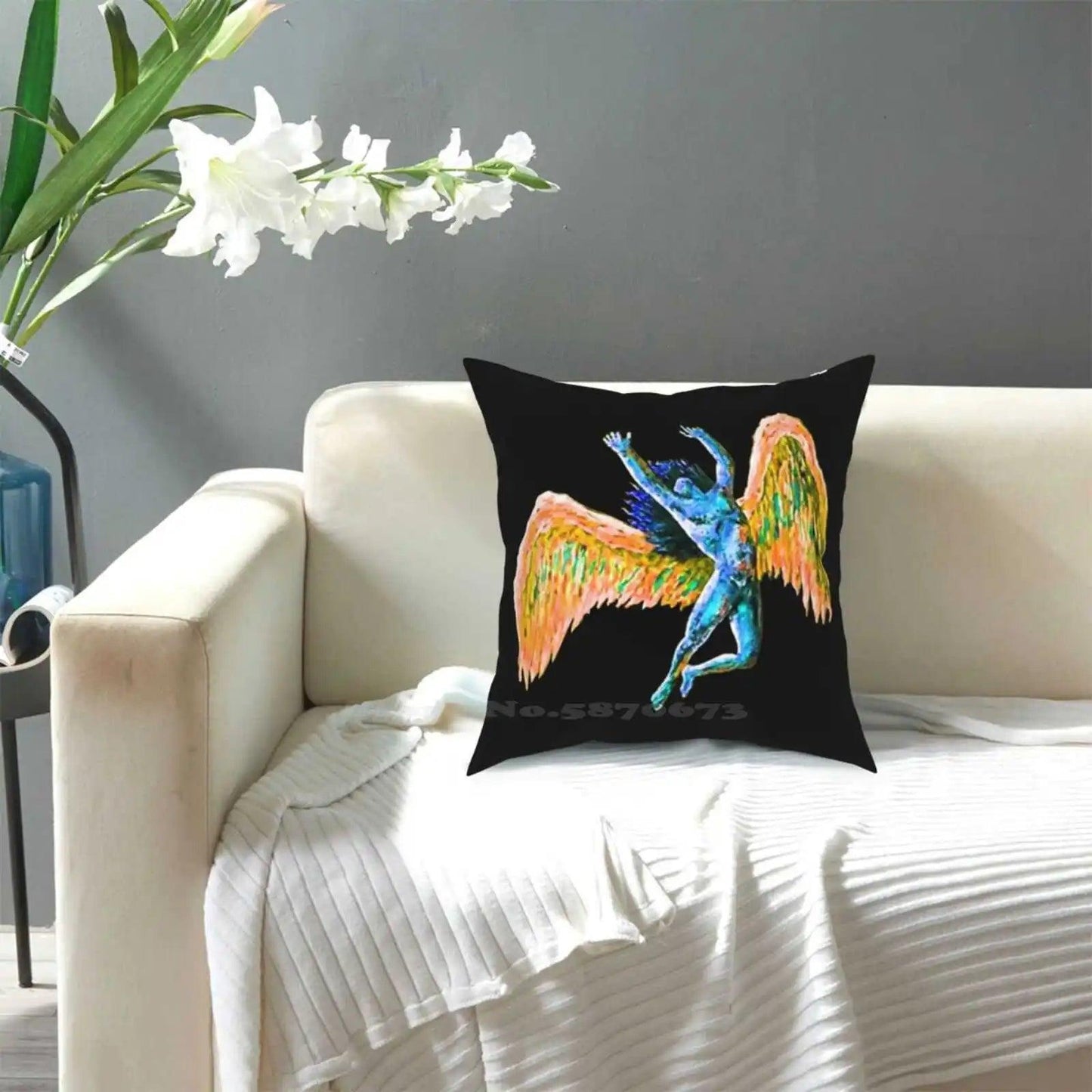 Zeppelin Soft Comfortable Pillowcase Logo Trending Gift Collection Collectibles Top Selling Zep - Lizard Vigilante