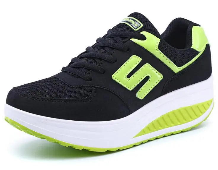 Women's Sneakers Platform Wedge Light Weight zapatillas Running Shoes For Woman Swing Shoes Breathable Sports Slimming - Premium  from Lizard Vigilante - Just $48.99! Shop now at Lizard Vigilante