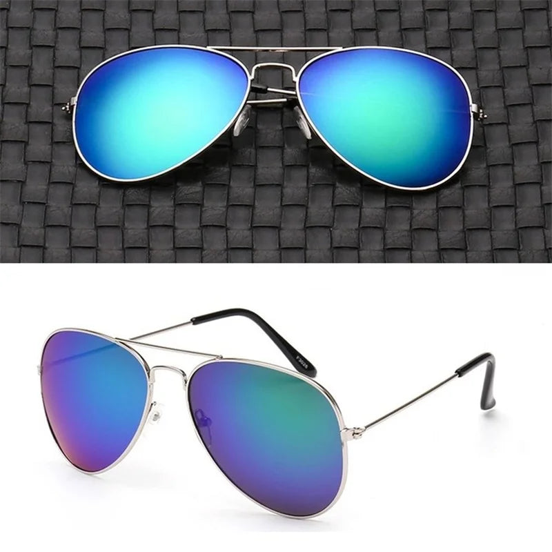 Men's Double Bridge Aviation Sunglasses UV400 2024 Mirror Shades Bidens Cop Sun Glasses Alloy Frame - Premium  from Lizard Vigilante - Just $21.49! Shop now at Lizard Vigilante