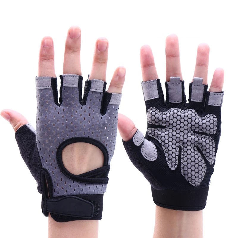 Coolfit Breathable Fitness Gloves Weight Lifting For Heavy Exercise Sport Gym Gloves Women Body Building Non-Slip Half Finger - Premium fitness gloves from Lizard Vigilante - Just $18.99! Shop now at Lizard Vigilante