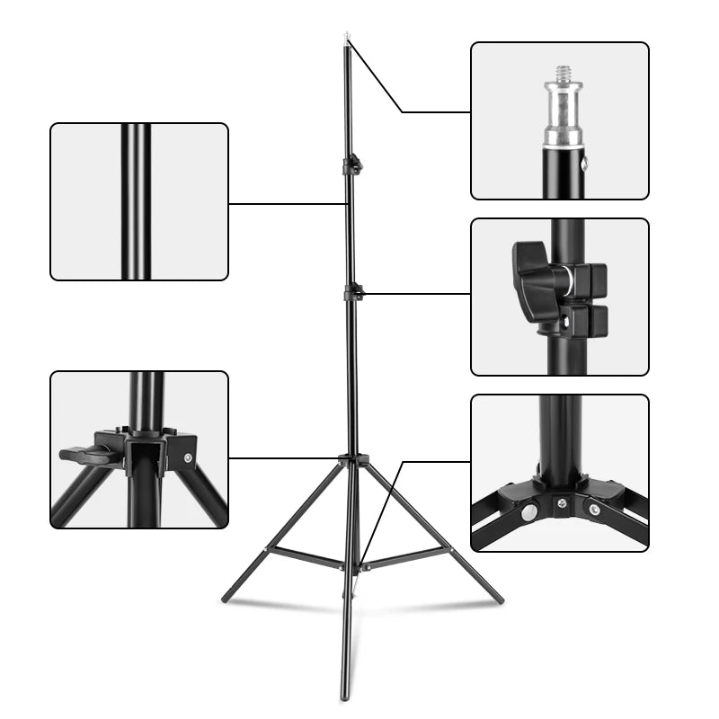 Heavy Duty Metal Aluminum Alloy Light Stand Tripod for Photo Studio Softbox Video Flash Reflector Lighting Background Stand - Premium light stand from Lizard Vigilante - Just $33.99! Shop now at Lizard Vigilante