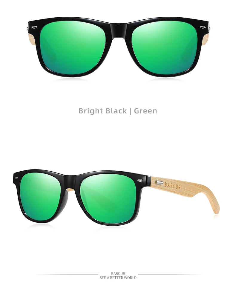 BARCUR “DETONATOR 4175” Bamboo-Wrapped Polarized Eyewear – UV400 Titanium Frame for Riders, Outlaws & Desert Gigs - Premium shades from dsers - Just $42.22! Shop now at Lizard Vigilante