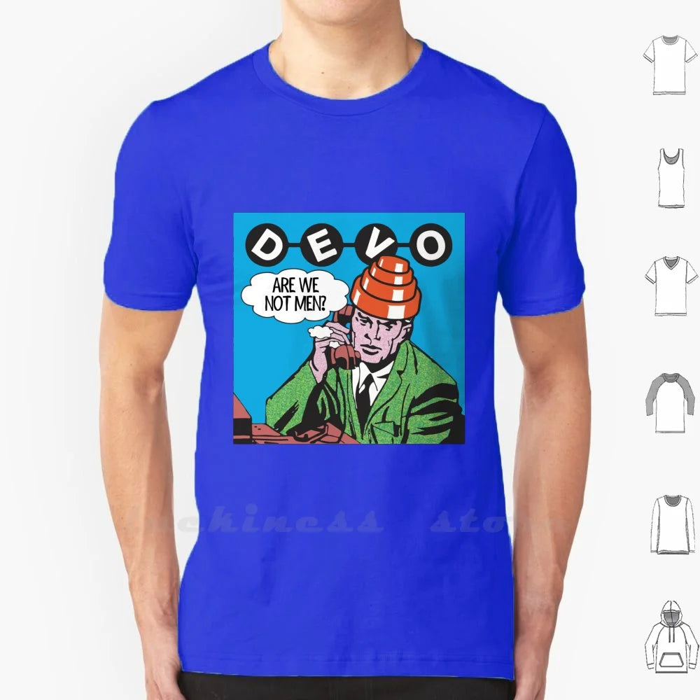 Devo Are We Not Men ? T Shirt Big Size Devo Are We Not Men Devo Helmet Devo Hat Devo Are We Not Men Whip It New Wave - Lizard Vigilante