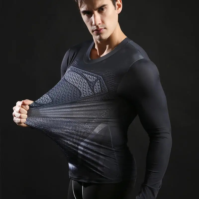 Superheroes 3D Printed Tshirts Men Compression Shirts Long Sleeve Tops Fitness T-shirts Novelty Slim Tights Tee Male Cosplay Costume - Premium  from Lizard Vigilante - Just $23.99! Shop now at Lizard Vigilante